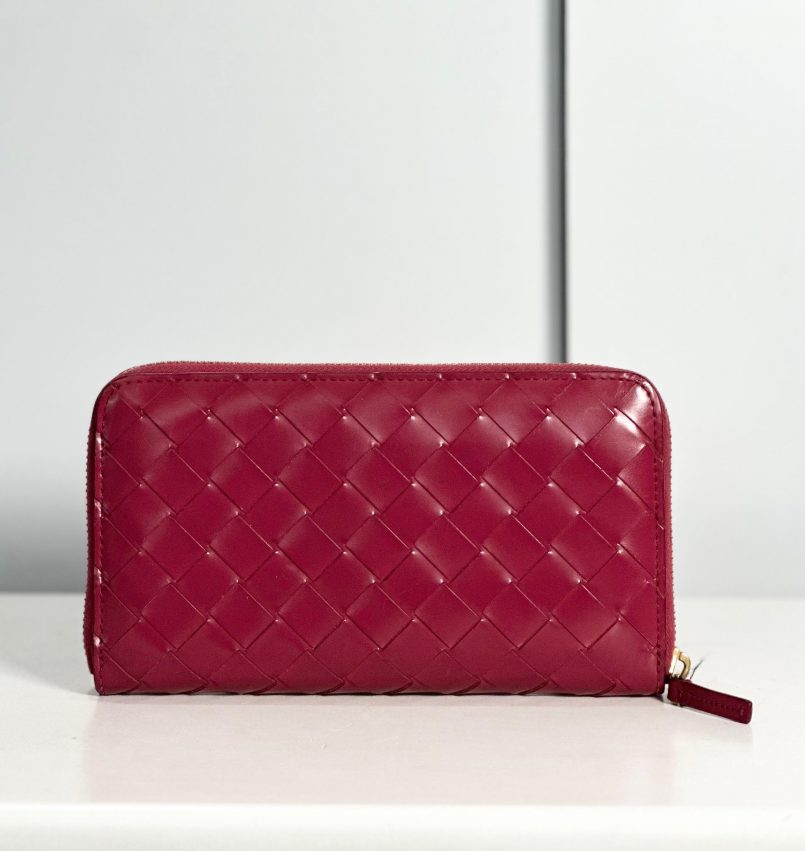 Bottega Veneta Intrecciato Zip Around Wallet