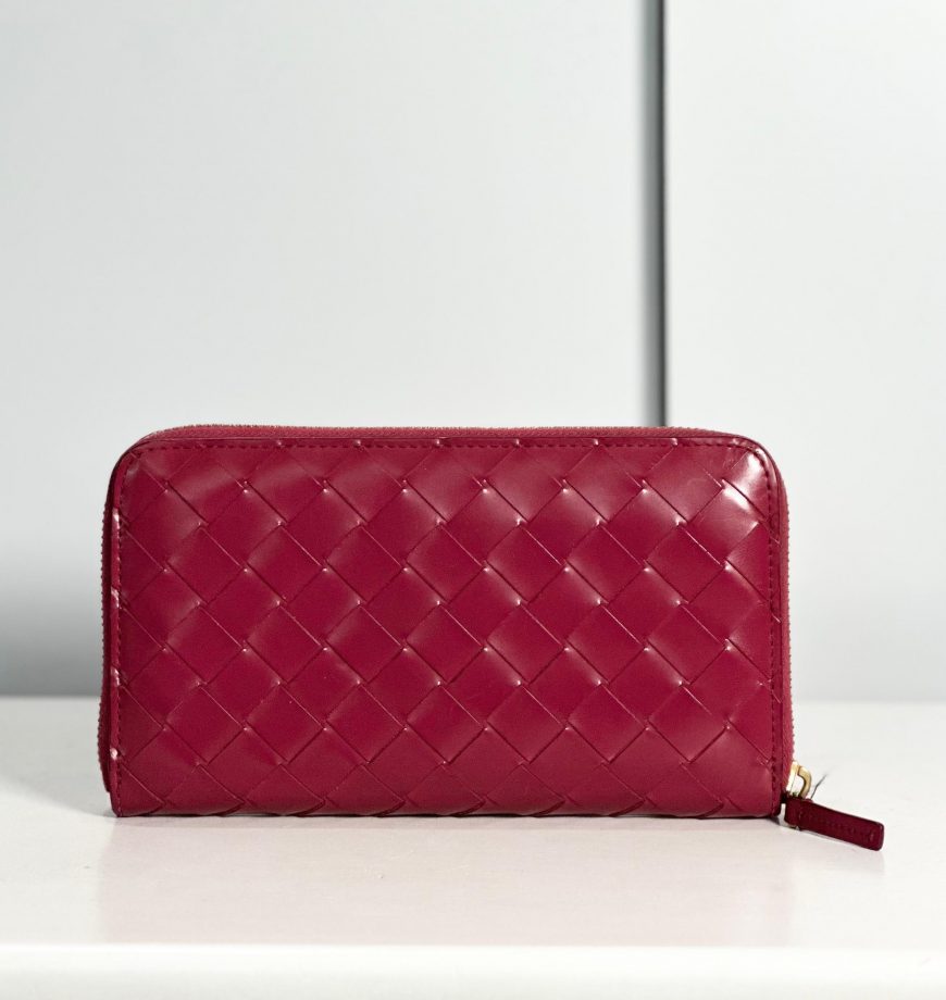 Bottega Veneta Intrecciato Zip Around Wallet