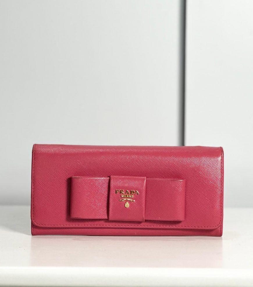 Prada Fiocco Bow Wallet