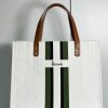 Harrods Green Stripe Tote