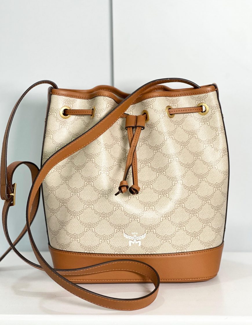 MCM Medium Himmel Drawstring Bag