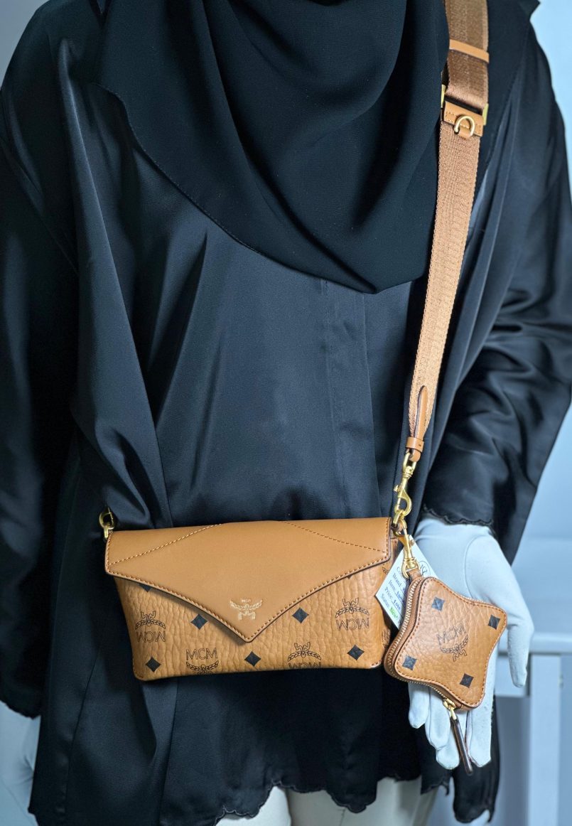 MCM Diamond Crossbody With Airpods Pouch