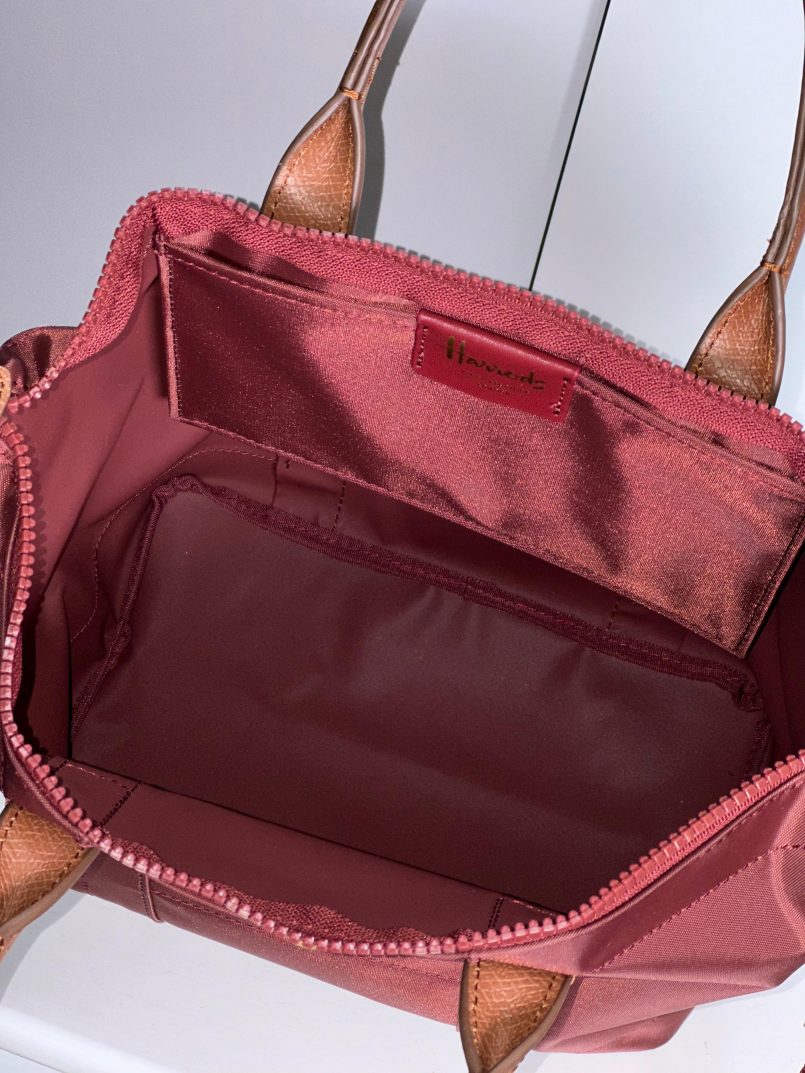 Harrods Small Grab Nylon Tote Bag