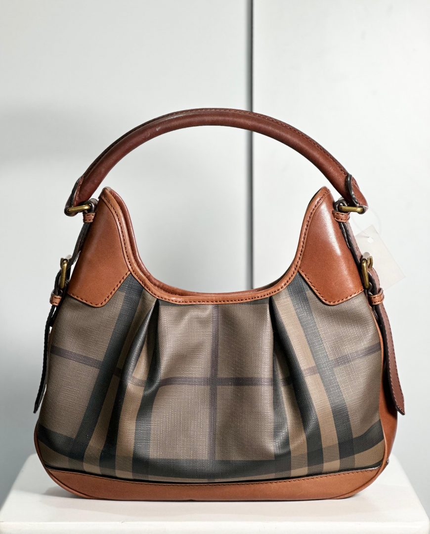Burberry Brooklyn Hobo Bag Tan
