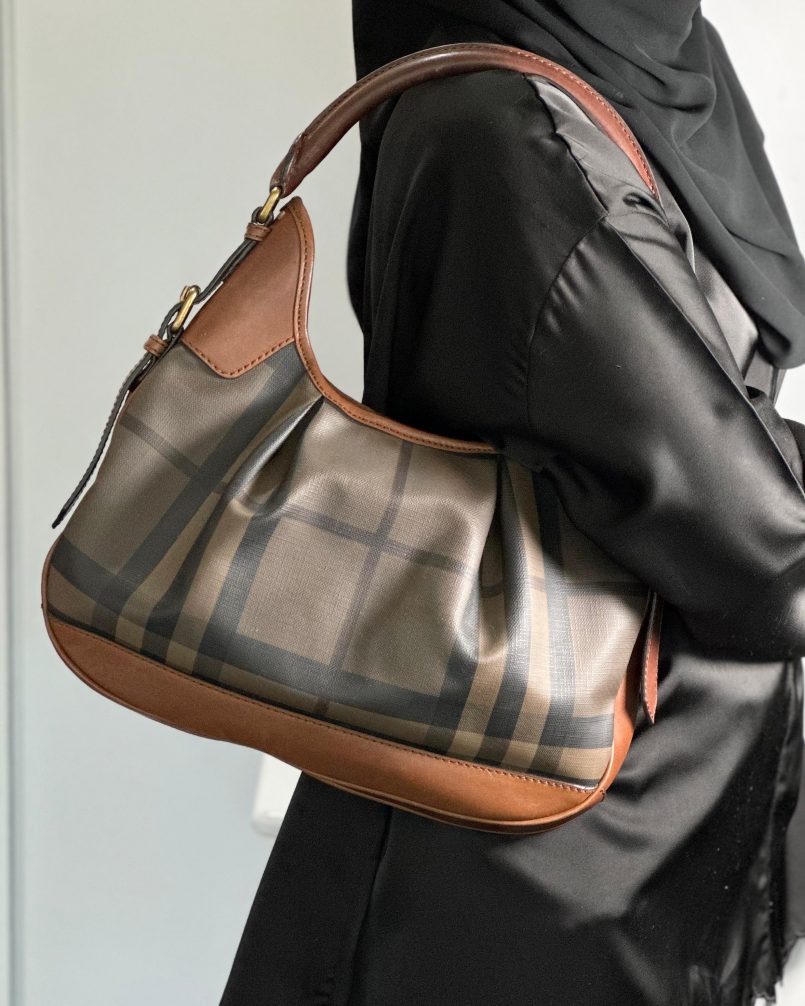 Burberry Brooklyn Hobo Bag Tan