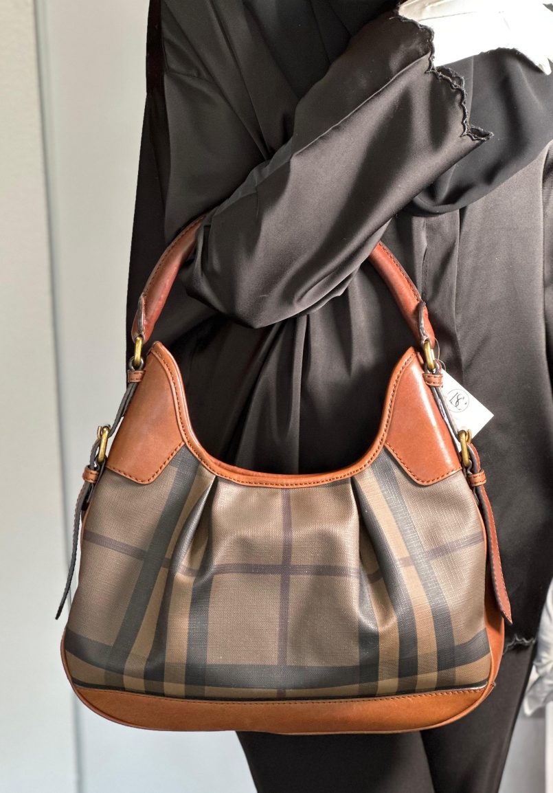 Burberry Brooklyn Hobo Bag Tan