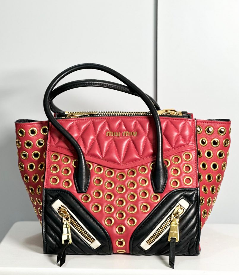 Miu Miu Biker Grommet Bag