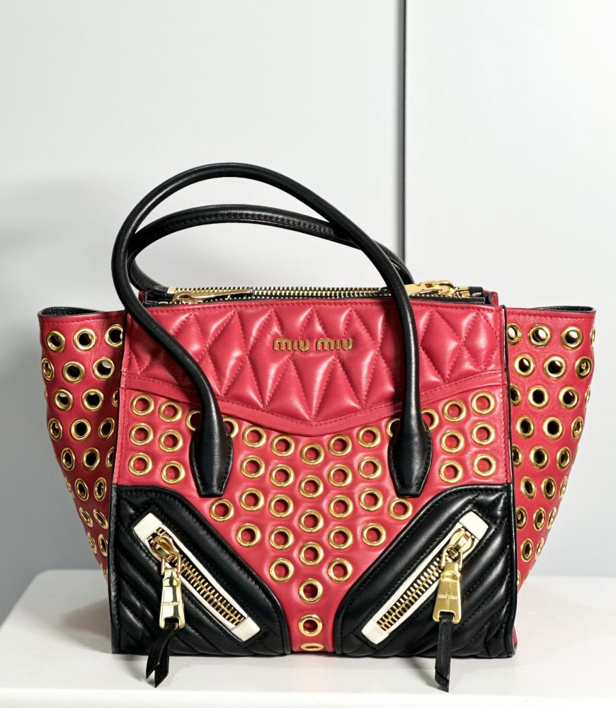 Miu Miu Biker Grommet Bag