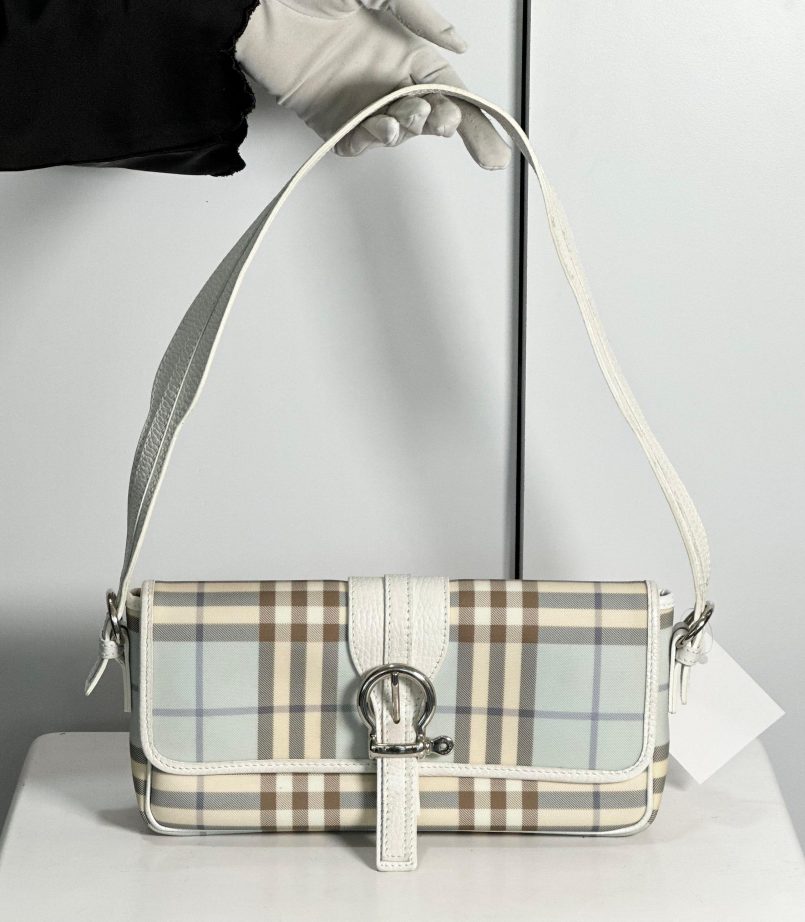 Burberry Nova Check Buckle Shoulder Bag
