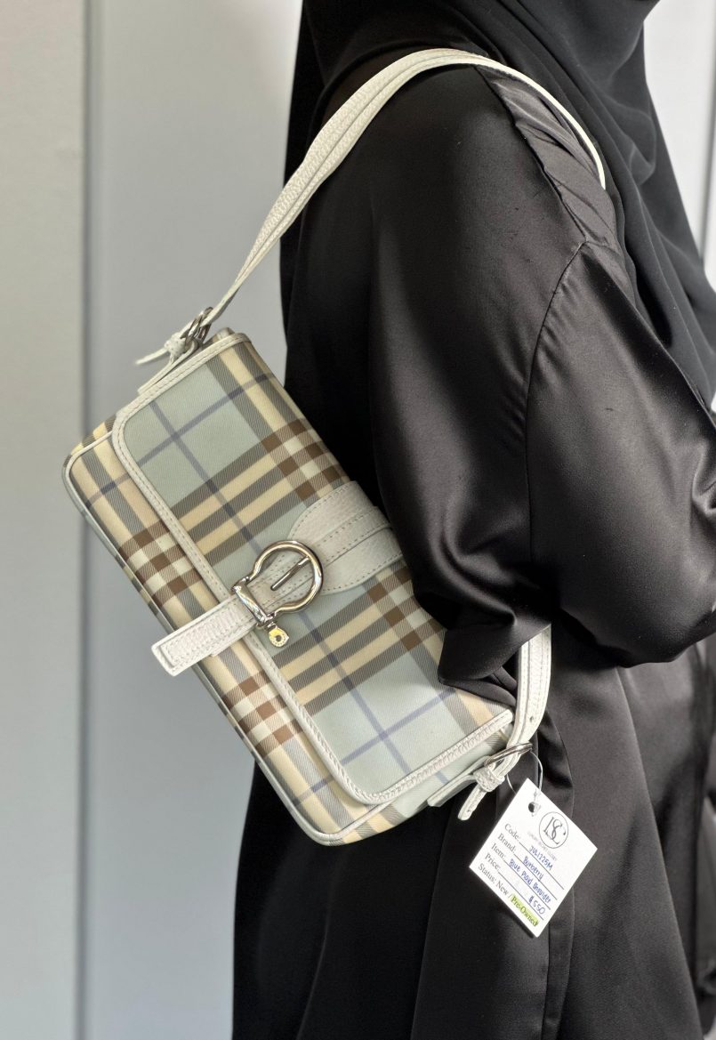 Burberry Nova Check Buckle Shoulder Bag