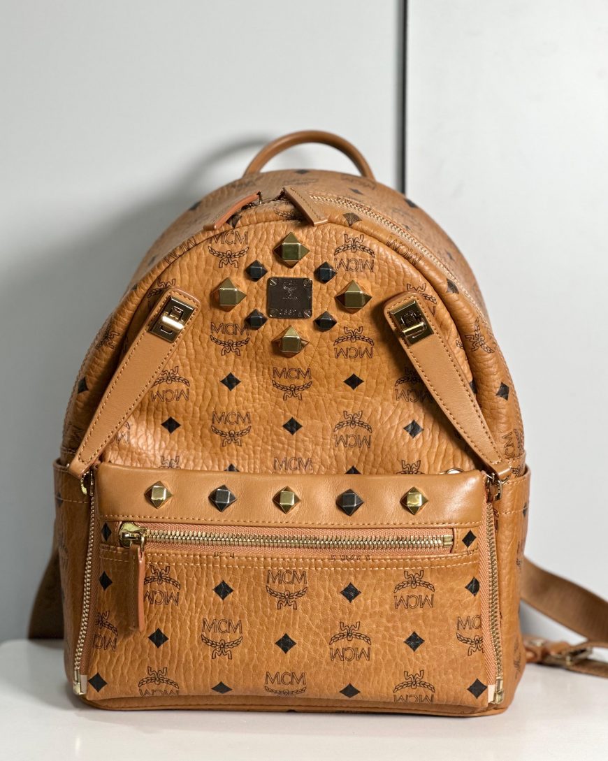 MCM Studded Backpack