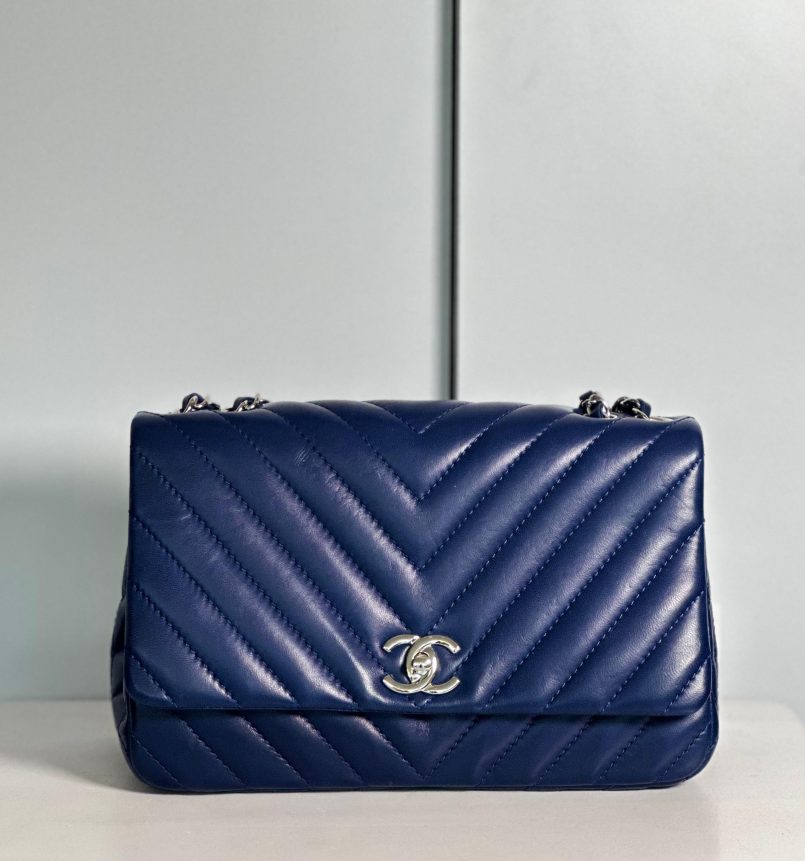 Chanel Surpique Chevron CC Bag