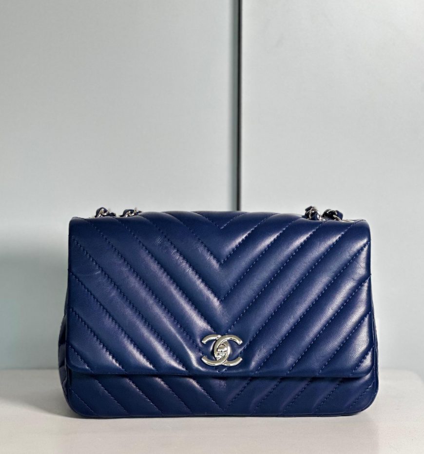 Chanel Surpique Chevron CC Bag