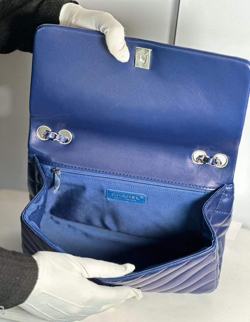 Chanel Surpique Chevron CC Bag