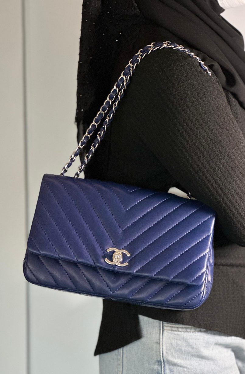Chanel Surpique Chevron CC Bag