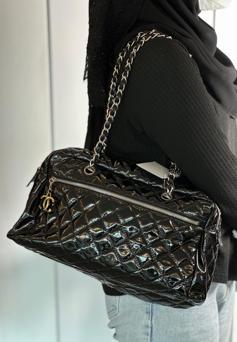 Chanel Patent Chain Shoulder Bag