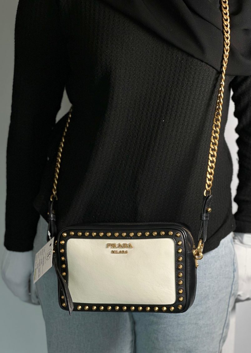 Prada Studded Camera Bag