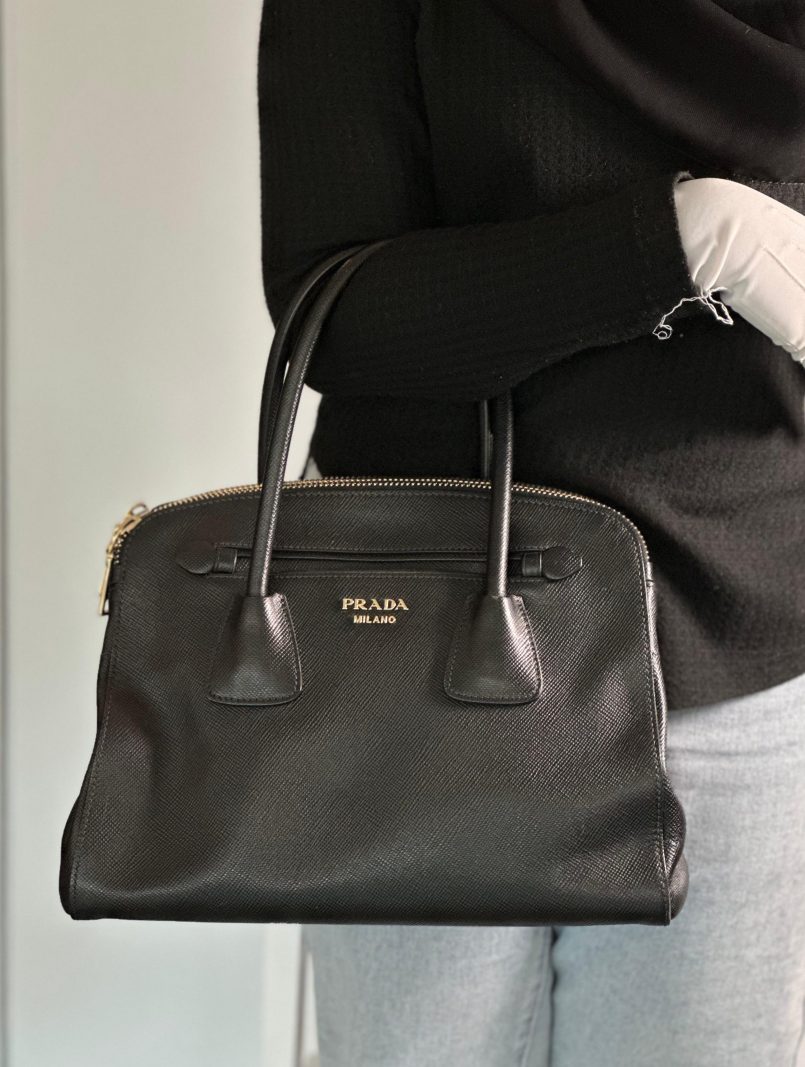 Prada Saffiano Double Zip Bag